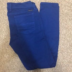 Lucky Brand Royal Blue Charlie Skinny Pant Size 8